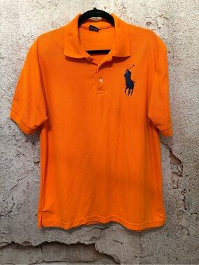 MENS Ralph Lauren Orange Cotton Polo Shirt